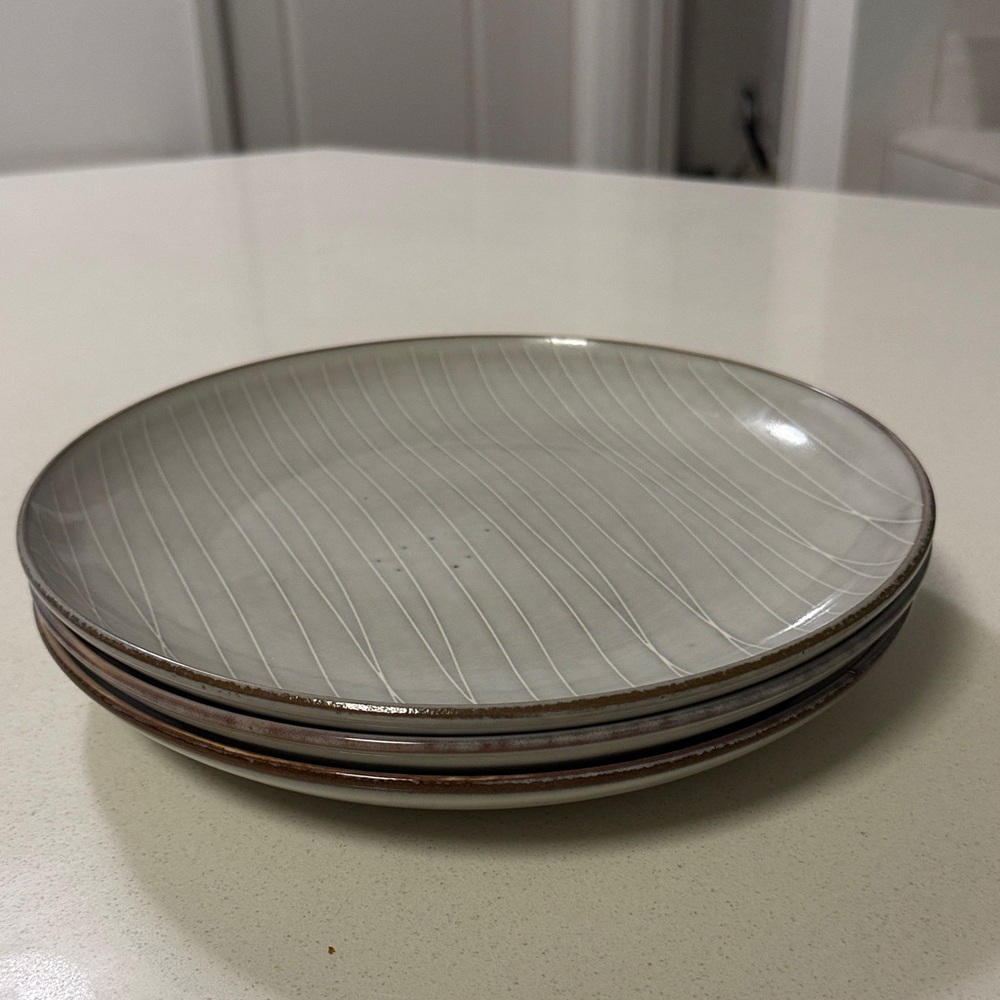 Discontinued GrayBlue Dinner Plate Set
